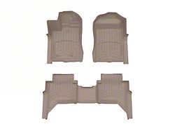 Weathertech Rear Floor Liner HP; Tan (24-25 Ranger)