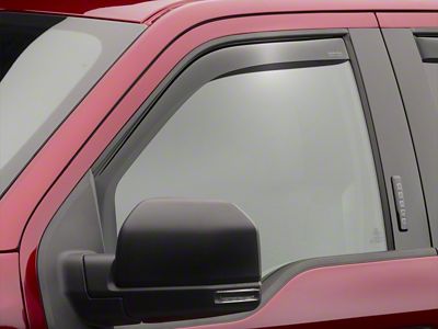 Weathertech Side Window Deflectors; Front; Dark Smoke (24-26 Ranger)