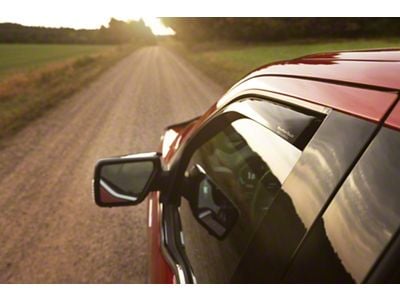 Weathertech Side Window Deflectors; Front; Dark Smoke (19-23 Ranger SuperCrew)