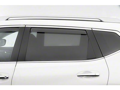 Weathertech Side Window Deflectors; Rear; Dark Smoke (19-23 Ranger SuperCrew)