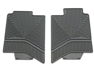 Weathertech All-Weather Rear Rubber Floor Mats; Black (02-18 RAM 1500 Quad Cab, Crew Cab)