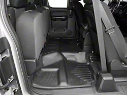 Weathertech DigitalFit Rear Floor Liner; Black (07-13 Silverado 1500 Extended Cab)