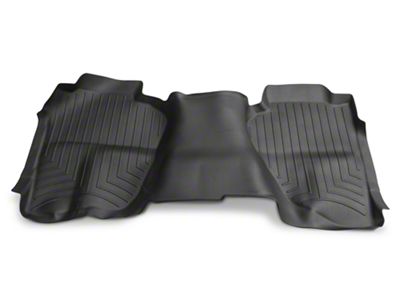 Weathertech DigitalFit Rear Floor Liner; Black (14-18 Silverado 1500 Double Cab, Crew Cab)