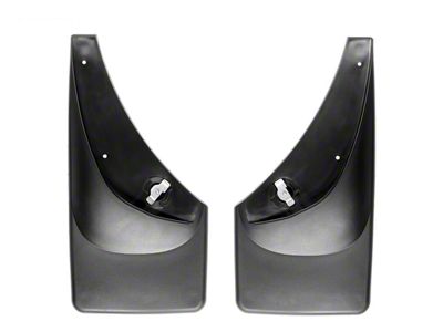 Weathertech No-Drill Mud Flaps; Rear; Black (01-06 Silverado 1500 w/o OE Fender Flares)