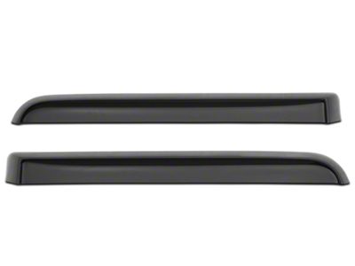 Weathertech Side Window Deflectors; Rear; Dark Smoke (07-13 Silverado 1500 Extended Cab, Crew Cab)