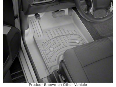 Weathertech Front Floor Liner HP; Gray (14-18 Sierra 1500 w/o Floor Shifter)