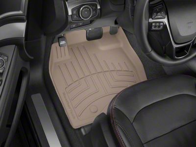 Weathertech Front Floor Liner HP; Tan (07-13 Sierra 1500 w/o Floor Shifter)