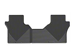 Weathertech All-Weather Rear Rubber Floor Mats; Black (19-26 Sierra 1500 Double Cab, Crew Cab)