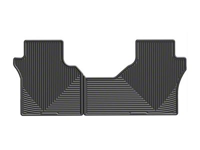 Weathertech All-Weather Rear Rubber Floor Mats; Black (19-25 Sierra 1500 Double Cab, Crew Cab)