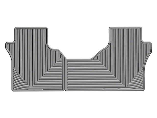 Weathertech All-Weather Rear Rubber Floor Mats; Gray (19-24 Sierra 1500 Double Cab, Crew Cab)