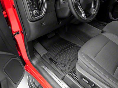 Weathertech DigitalFit Front Floor Liners; Black (19-25 Sierra 1500 Double Cab, Crew Cab)