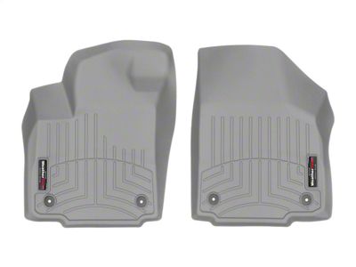 Weathertech DigitalFit Front Floor Liners; Gray (07-13 Sierra 1500 Extended Cab, Crew Cab w/ Floor Shifter)