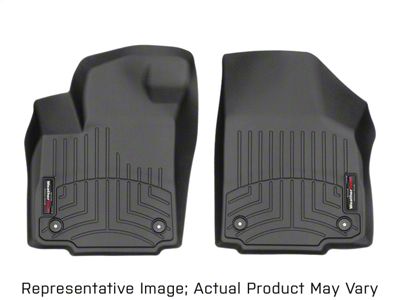 Weathertech DigitalFit Front Over the Hump Floor Liner; Black (19-25 Sierra 1500)