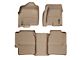 Weathertech DigitalFit Front and Rear Floor Liners with Underseat Coverage; Tan (99-06 Sierra 1500 Extended Cab)