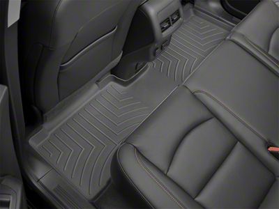 Weathertech DigitalFit Rear Floor Liner; Black (19-24 Sierra 1500 Crew Cab w/ Front Bench Seat)