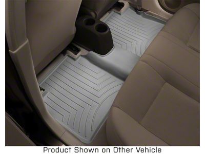 Weathertech DigitalFit Rear Floor Liner; Gray (19-25 Sierra 1500 Double Cab w/ Front Buckets Seats)