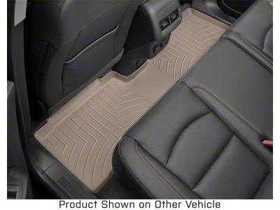 Weathertech DigitalFit Rear Floor Liner; Tan (19-24 Sierra 1500 Double Cab w/ Front Bench Seat & w/o Rear Underseat Storage)