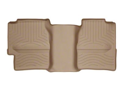 Weathertech DigitalFit Rear Floor Liner with Underseat Coverage; Tan (99-06 Sierra 1500 Extended Cab)