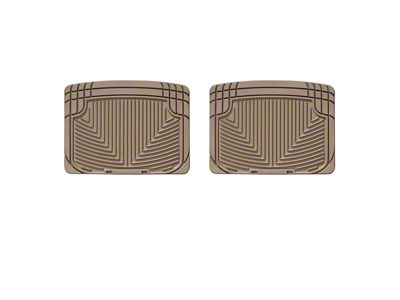 Weathertech All-Weather Rear Rubber Floor Mats; Tan (99-06 Sierra 1500 Extended Cab, Crew Cab)