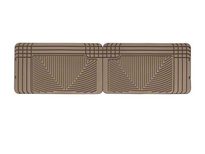 Weathertech All-Weather Rear Rubber Floor Mats; Tan (99-06 Silverado 1500 Extended Cab, Crew Cab)
