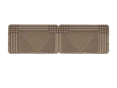 Weathertech All-Weather Rear Rubber Floor Mats; Tan (99-06 Silverado 1500 Extended Cab, Crew Cab)