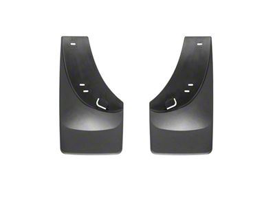Weathertech No-Drill Mud Flaps; Rear; Black (99-06 Sierra 1500 w/ OE Fender Flares)