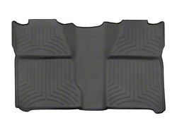 Weathertech Rear Floor Liner HP; Black (07-13 Sierra 1500 Crew Cab w/o Rear Underseat Storage)