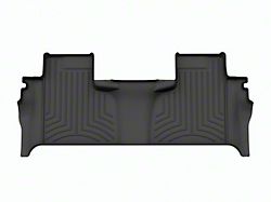 Weathertech Rear Floor Liner HP; Black (19-23 Sierra 1500 Double Cab w/ Front Bench Seat & Rear Underseat Storage)