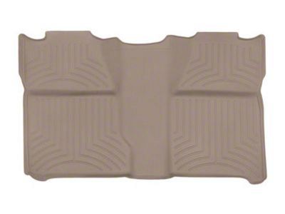 Weathertech Rear Floor Liner HP; Tan (07-13 Sierra 1500 Crew Cab w/o Rear Underseat Storage)