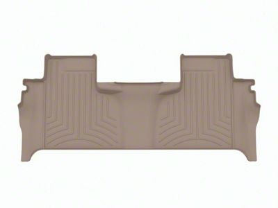 Weathertech Rear Floor Liner HP; Tan (19-25 Sierra 1500 Double Cab w/ Front Bench Seat & Rear Underseat Storage)