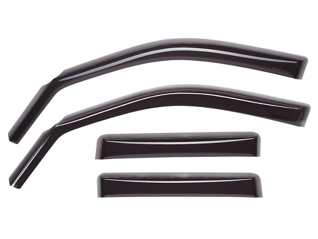 Weathertech Side Window Deflectors; Front and Rear; Dark Smoke (99-06 Sierra 1500, Extended Cab, Crew Cab)