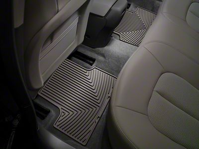 Weathertech All-Weather Front and Rear Rubber Floor Mats; Cocoa (15-19 Sierra 2500 HD Double Cab)