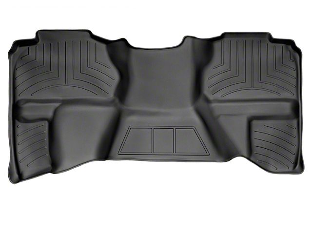 Weathertech DigitalFit Rear Floor Liner; Black (07-13 Sierra 2500 HD Extended Cab)