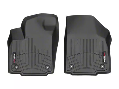 Weathertech DigitalFit Front Floor Liners; Black (20-24 Sierra 2500 HD Double Cab, Crew Cab)