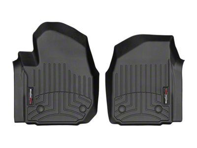 Weathertech DigitalFit Front Floor Liners for Vinyl Floors; Black (20-25 Sierra 2500 HD Regular Cab)
