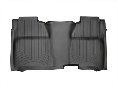 Weathertech DigitalFit Rear Floor Liner with Underseat Coverage; Black (15-19 Sierra 2500 HD Crew Cab)