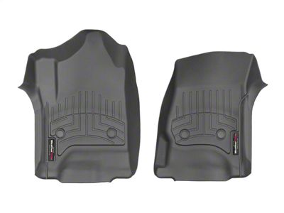 Weathertech DigitalFit Front Floor Liners; Black (15-19 Sierra 2500 HD Double Cab, Crew Cab)