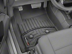 Weathertech DigitalFit Front Floor Liners for Vinyl Floors; Black (15-19 Sierra 2500 HD Double Cab, Crew Cab)