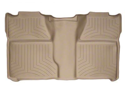 Weathertech DigitalFit Rear Floor Liner; Tan (07-14 Sierra 2500 HD Crew Cab)