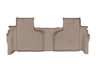 Weathertech DigitalFit Rear Floor Liner; Tan (20-25 Sierra 2500 HD Double Cab w/ Front Bench Seat & Rear Underseat Storage)