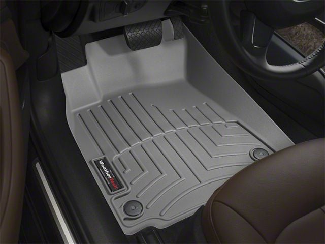 Weathertech DigitalFit Front Over the Hump Floor Liner; Gray (07-14 Sierra 2500 HD Extended Cab, Crew Cab)