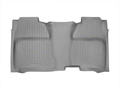 Weathertech DigitalFit Rear Floor Liner with Underseat Coverage; Gray (15-19 Sierra 2500 HD Crew Cab)
