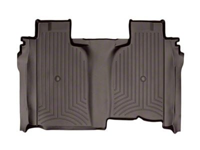 Weathertech DigitalFit Rear Floor Liner; Cocoa (20-24 Sierra 2500 HD Crew Cab w/ Front Bucket Seats & w/o Rear Underseat Storage)