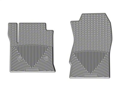 Weathertech All-Weather Front Rubber Floor Mats; Gray (15-19 Sierra 2500 HD Double Cab, Crew Cab)