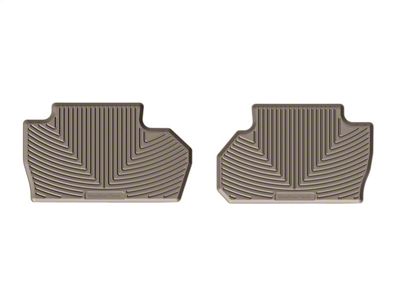 Weathertech All-Weather Rear Rubber Floor Mats; Tan (15-19 Sierra 2500 HD Double Cab)