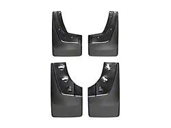 Weathertech No-Drill Mud Flaps; Front and Rear; Black (15-19 Sierra 2500 HD)