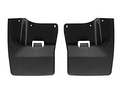 Weathertech No-Drill Mud Flaps; Front; Black (20-26 Sierra 2500 HD)