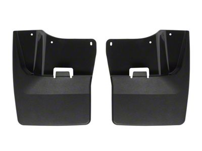 Weathertech No-Drill Mud Flaps; Front; Black (20-25 Sierra 2500 HD)