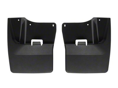 Weathertech No-Drill Mud Flaps; Front; Black (20-24 Sierra 2500 HD)