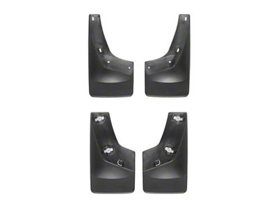 Weathertech No-Drill Mud Flaps; Front and Rear; Black (07-14 Sierra 2500 HD)